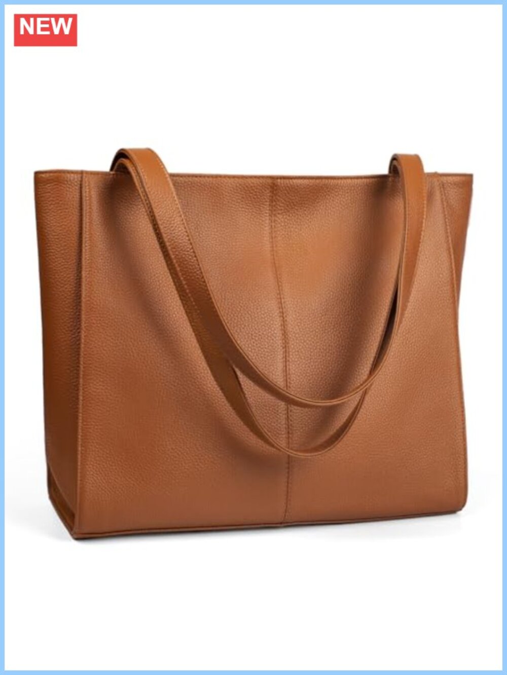 Genuine Leather Tote Bag for Women Work Travel Laptop Purse Handbag